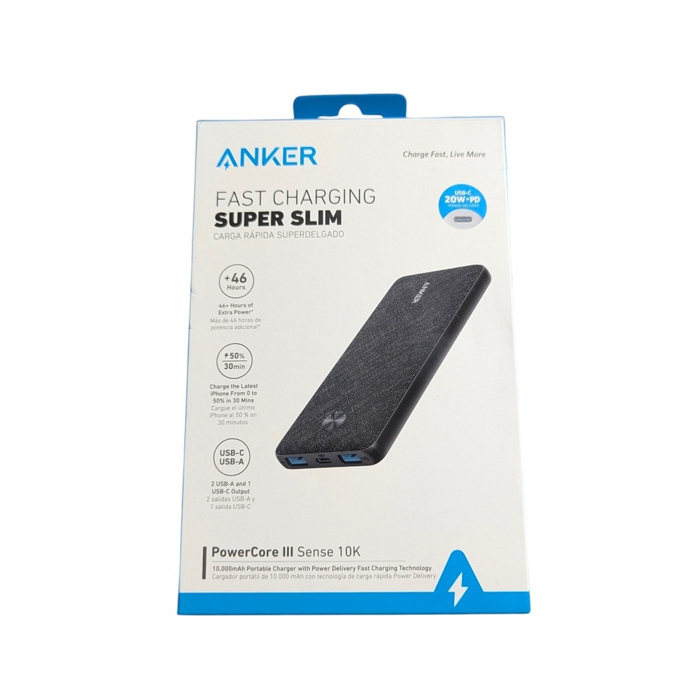 Nn1O Anker 10000‎ mAh Power Bank Dual USB, USB-C - A1248H11-1